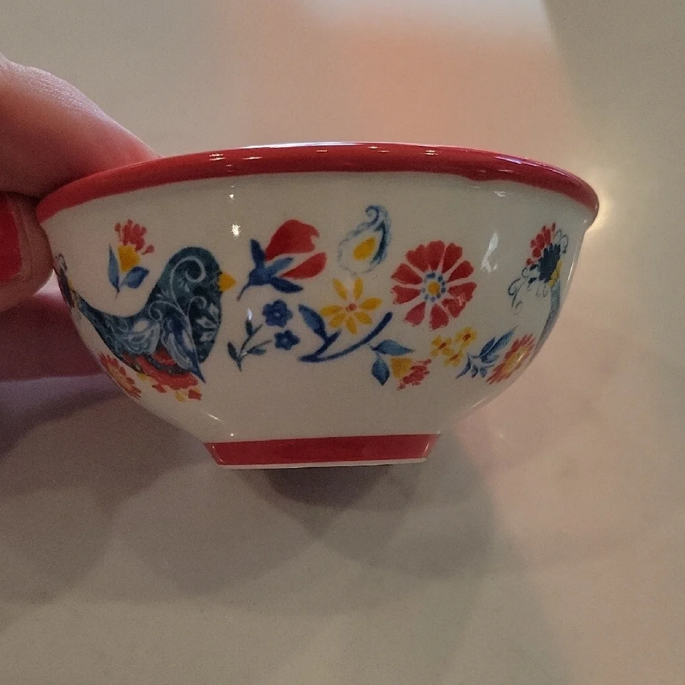 The Pioneer Woman Floral Bowl - Red, Blue, Yellow